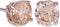 GULICX Rose Gold Tone Yellow Crystal Royal Journey Jewelry Eternity Stud Earring...
