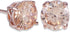 GULICX Rose Gold Tone Yellow Crystal Royal Journey Jewelry Eternity Stud Earring...