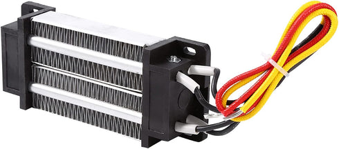 12V PTC Air Heater Ceramic Air Heater Heating Element 200W DC 12V Electric Insulated Ceramic Thermostatic High Power Element Heater...