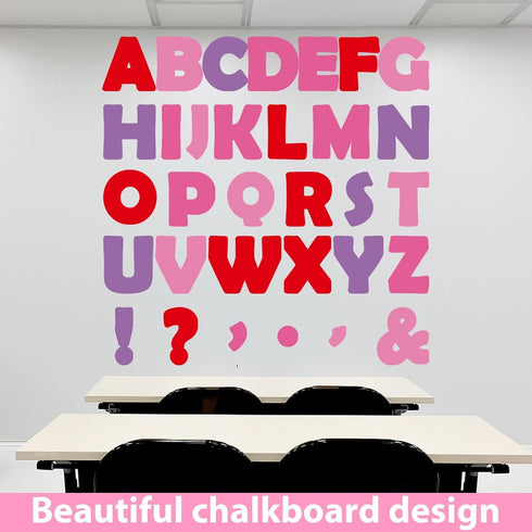 150 PCS Large 7" Font Valentines Bulletin Board Letters and Punctuation Cutouts Set, Valentine's Day Pink Red Letters Bulletin Board Decoration fo...