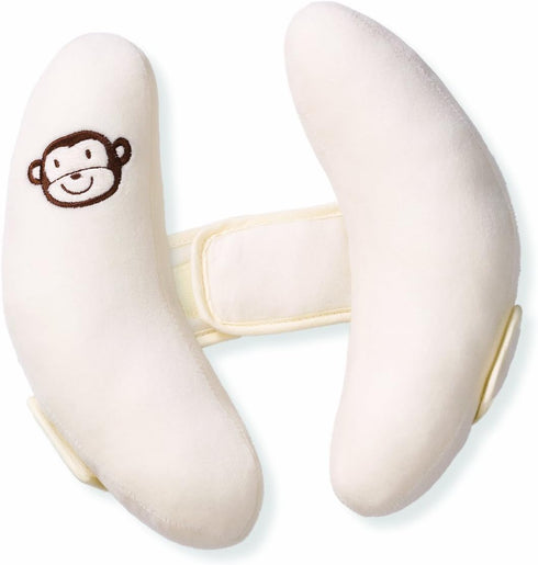 Inchant Adjustable Toddler Headrest & Neck Support, Banana Shape Travel Pillow,Best Headrest for Car Seat,Pushchair, White...