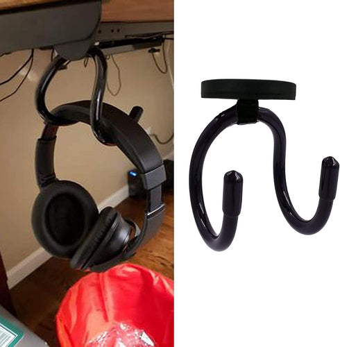 Magnetic Headset Holder up to 1 kg(2 lbs), Adjustable Headphone Holder Headphone Hanger Stand Headphone Hook for Computer/Gaming Headsets, Headpho...
