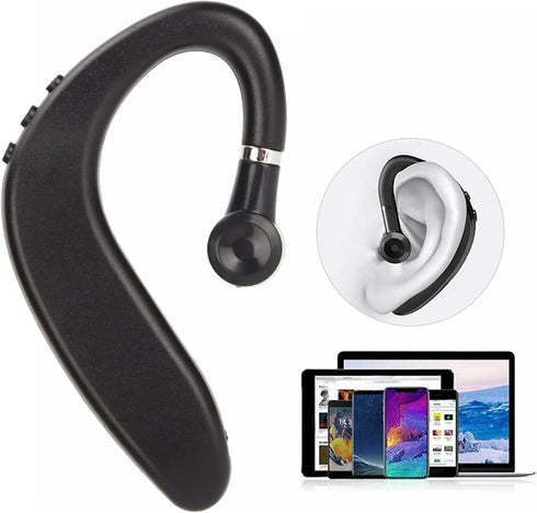 Bluetooth Headset,Bluetooth 5.2 Headset Waterproof Ultralight Hands Free Single Ear Business Earphone for Sport D...