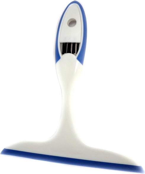 CleaningSolutions Shower Cleaner Squeegee With Built in Grout Brush for Window, Shower, and Car Cleaning, 1-Pack...