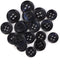 Shell(Dark Navy Mother of Pearl) Clear Special Coating Button for Shirts, Blouse, t-Shirts. Dark Navy Color/ 1pack(36pcs) Size (16L(0.4")10mm)...