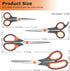 4 Pack Multipurpose Soft Grip Handle Scissors, Ultra Sharp Craft Scissors Set,All Purpose Scissors for Home Household Office Sewing School Teacher...