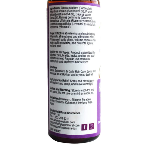 Hair Serum - Simply Go Natural Cosmetics Hair Serum- Hair Growth Serum For Women & Men - Hair Roots Stimulator for Men & Women - Dull & Dry Hair C...