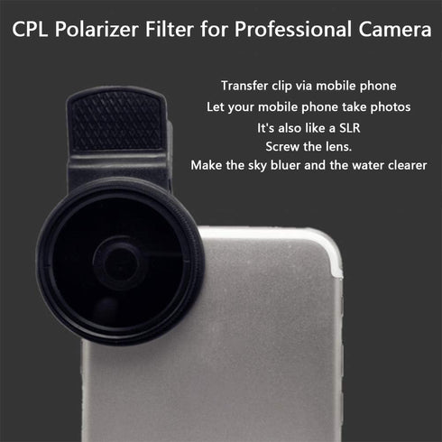 37MM Circular Universal Portable Polarizer Camera Lens CPL Filter Professional(Black)...
