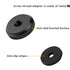 1/4" Female Thumb Nuts with Rubber Pads, 5pc Thumb Wheel Lock Nut Adapter, Anti-Slip Rubber Washers with 1/4" Screw Hole for Attach The Camera to ...