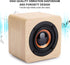 Retro Wireless Bluetooth Speaker, Yellow Wooden USB-Powered Portable Speaker with HD Sound and Rich Bass for Computer PC...