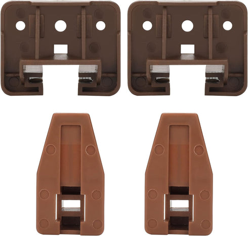 LONTAN DGSL01 Plastic Drawer Slides and Guides 2 Pack Drawer Replacement Part for Center Mount Drawer Slides Plastic Drawer Guides for Dresser...