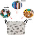 Rectangular Storage Bin Shelf Basket Canvas Fabric Toy Box,Waterproof Coating Nursery Hamper with Handles,Gift Basket for Home,Office,ClothesBooks...