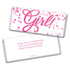 Pink It's a Girl Baby Shower Wrappers for Chocolate Bars, Gender Reveal Party Favors, DIY Party Decorations (24 Pack)...