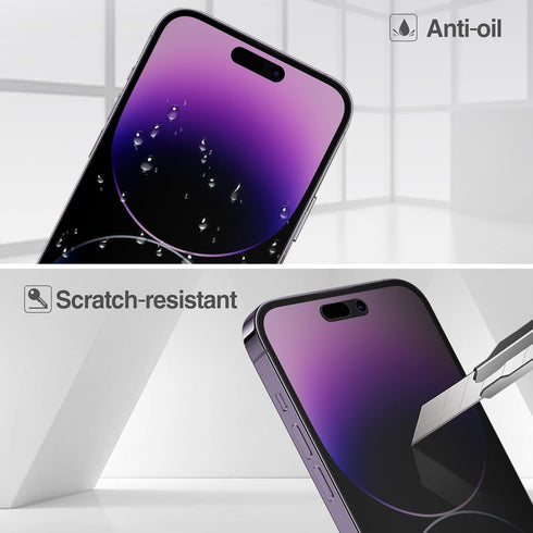 ProCase 2 Pack iPhone Privacy Screen Protector for iPhone 14 Pro Max 2022, 9H Anti Spy Dark Tempered Glass Screen Film Guard for iPhone 14 Pro Max...