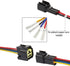 4 Pin electrical Connector Waterproof Connector,Male and Female Way 16 AWG Wire Suitable for car Truck, Boat and Other Wire Connection (5 pack) Bl...