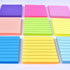 9 Pack Lined Sticky Notes 3”x3” Bright Colors Self-Stick Note Pads with Line, 9 Colors Bulk Sticky Memo Pad for School, Office, Meeting...