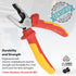 FIRSTINFO H57112-7.08-inch VDE 1000V, Insulated Linesman Combination Pliers with Chrome Molybdenum Steel Body and Dual Material Anti-Slip Handles...