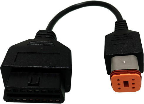 6 Pin to 16 Pin OBDII Adapter for Harley Davidson Motorcycles...