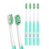 Lindo Ultrafine Toothbrush - for Sensitive Gums and Teeth, 12000+ Ultra Fine Bristles, Soft and Gentle, Deep Clean, Pack of 4...