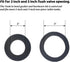 Universal Toilet Tank to Bowl Gasket & Tank to Bowl Bolts, 2 Kind Gasket and 4 Pieces 5/16 * 3.15 Inch Toilet Tank Bolts, Fit Most 2-Inch and 3-In...