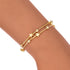 14K White Gold Plated Link Bracelet for Women Heart Star Round Beaded Charms Dainty Chain Simple Jewelry Gifts...