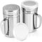 Accmor 2pcs Stainless Steel Dredge, Salt Pepper Dredge Shakers with Handle, Seasonings Spice Shakers with Lid, 14 Ounce...