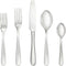 Fortessa Grand City 18/10 Stainless Steel Flatware, 5 Piece Place Setting, Service for 1 , Silver -...