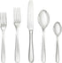Fortessa Grand City 18/10 Stainless Steel Flatware, 5 Piece Place Setting, Service for 1 , Silver -...
