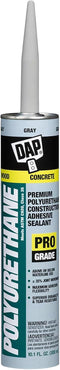 Dap 18814 Adh Slnt Gray Polyurethane Sealant, 10.1 oz...