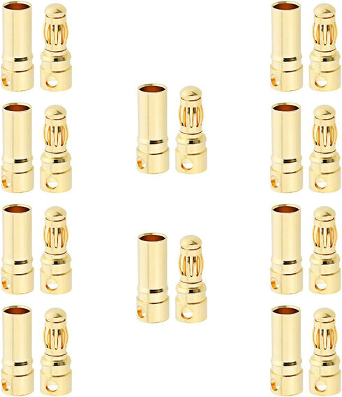 10 Sets Hobbypark Female Male 3.5mm Gold Bullet Banana Connectors RC ESC LIPO Battery Device Electric Motor Wire Parts...