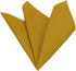 Mens Solid Linen Tie Set : Slim Necktie with Matching Pocket Square (Mustard Yellow)...