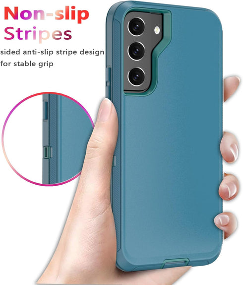 for Samsung Galaxy S22 Case,Shockproof Dropproof Dustproof Galaxy S22 Case,Heavy Duty Protective for Samsung S22 Case, 6.1 Inch (Turquoise)...