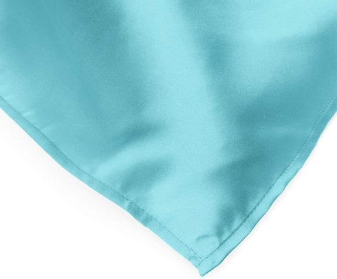 LinenTablecloth 14 x 108-Inch Satin Table Runner Turquoise...