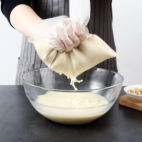 6 Pack - 200 Mesh Fine Mesh Strainer & Nut Milk Bags, Reusable Food Strainer - Food Grade BPA-Free - Ultra Strong Fine Nylon Mesh - Nutmilk, Juice...