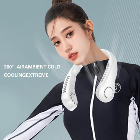 Portable Neck Fan?USB Rechargeable Personal Fan?3000 mAh Battery Operated, 3 Speeds Adjustment,Ultra Quiet, Suitable for Home, Office, Travel, Spo...