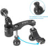 HSU Bike Handlebar Mount for Action Cameras, 360Rotation Seat Post, 0.6-1.3inch Compatible with GoPro Hero 13/12/11/10/9/8/7/6, DJI Osmo Action, A...