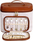 Makeup Bag and Jewelry Bag, 2 In 1 Travel Makeup Organizer with Jewelry Bag Waterproof Travel Cosmetic Bag Case for Makeup, Cosmetics Brushes, Nec...