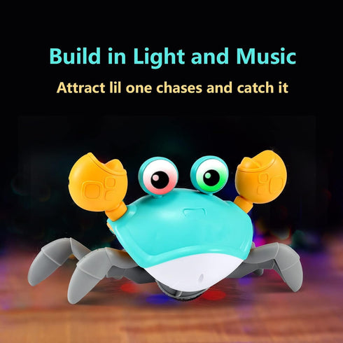 control future Crawling Crab Baby Toy - Infant Tummy Time Toys 3 4 5 6 7 8 9 10 11 12 Babies Boy 3-6 6-12 Learning Crawl 9-12 12-18 Walking Toddle...