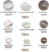 PH PandaHall 100pcs Natural Shell Buttons 3 Sizes Shell Round Buttons 2-Hole Sewing Buttons Craft Seashell Buttons for DIY Sewing Crafts Clothes C...