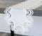 White Jacquard Peacock Tail European Lace Table Runner, Dresser Scarf, Wedding Décor (16Wx44L)...