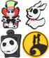 VZDIOR Pack of Skull Shoe Charms Halloween Horror Shoes Decoration Charms for Party Favor...