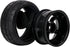 BQLZR Black RC 1: 10 Tires and Wheels Set 2.56" (Dia1.77") Hub Wheel Rims 5 Spoke + Rubber Tires Pack of 4...