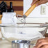 Danish Dough Whisk - 13" Dutch Whisk with Stainless Steel Ring - Danish Whisk for Bread, Pastry or Pizza Dough - Baking Tool Alternative to a Blen...