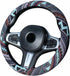 Ethnic Style Coarse Flax Cloth Automotive Steering Wheel Cover Anti Slip and Sweat Absorption Auto Car Wrap Cover (M, 14.5''-15'')...
