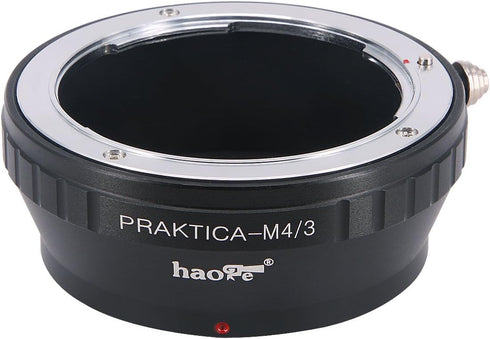 Haoge Manual Lens Mount Adapter for Praktica B PB Mount Lens to Olympus and Panasonic Micro Four Thirds MFT M4/3 M43 Mount Camera...