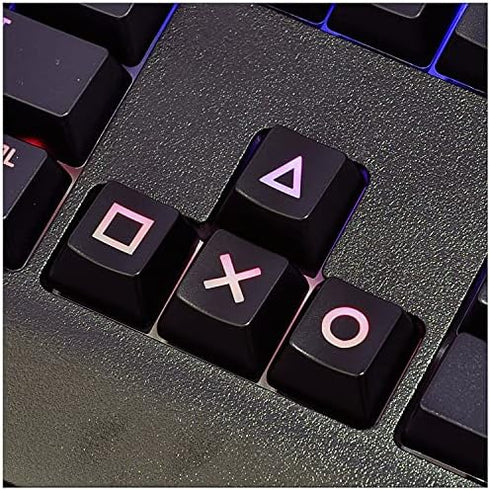 LZYDD Keyboard Keycaps Arrow/Direction key PSP Controller Pattern Cherry MX Key Cap for MX Switches Backlit Mechanical Gaming Keyboard (4pcs,Black...