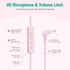 rockpapa Share 1 Kids Headphones Wired with Microphone & Share Port, 85dB/94dB Volume Limited, Cute Foldable Student Child Boys Girls Headphones f...