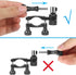 HSU Bike Handlebar Mount for Action Cameras, 360Rotation Seat Post, 0.6-1.3inch Compatible with GoPro Hero 13/12/11/10/9/8/7/6, DJI Osmo Action, A...