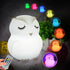 Owl Night Light Baby Bedside Lamp Child, Silicone Nursery Lamp for Breastfeeding Bedroom Mood Lights, Eye Caring, Adjustable Brightness & Color, T...