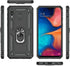 TJS Compatible with Samsung Galaxy A20 Case, Galaxy A30 Case, with Tempered Glass Screen Protector Metal Ring Magnetic Support Kickstand Heavy Dut...